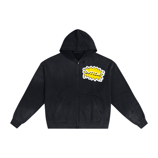 Hello, "I Am OuT oF tHIs WORLD" Zip-Up Sweatshirt
