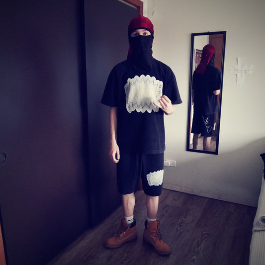 Waffle Knit "OuTlIeR" Sweatsuit (TEE)