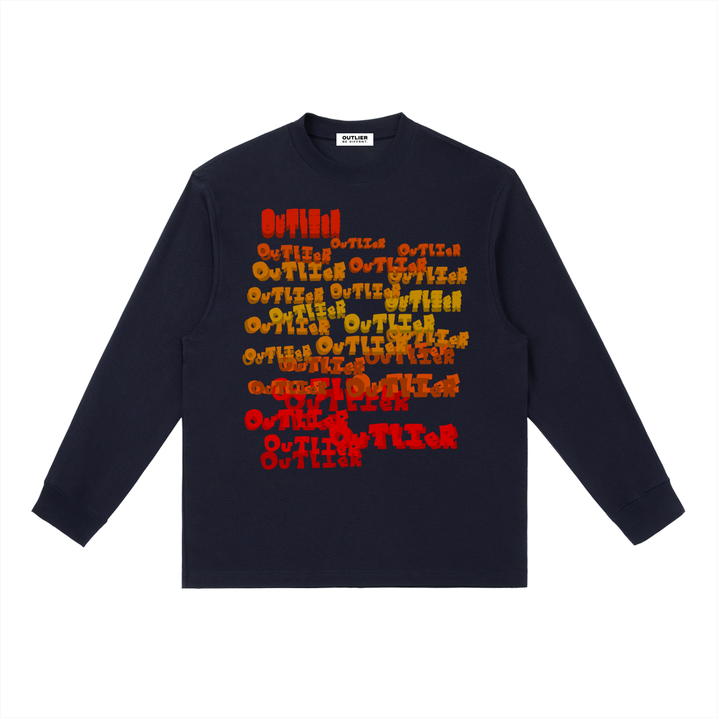 "OOUUTTLLIIEERR" Long Sleeve Crewneck