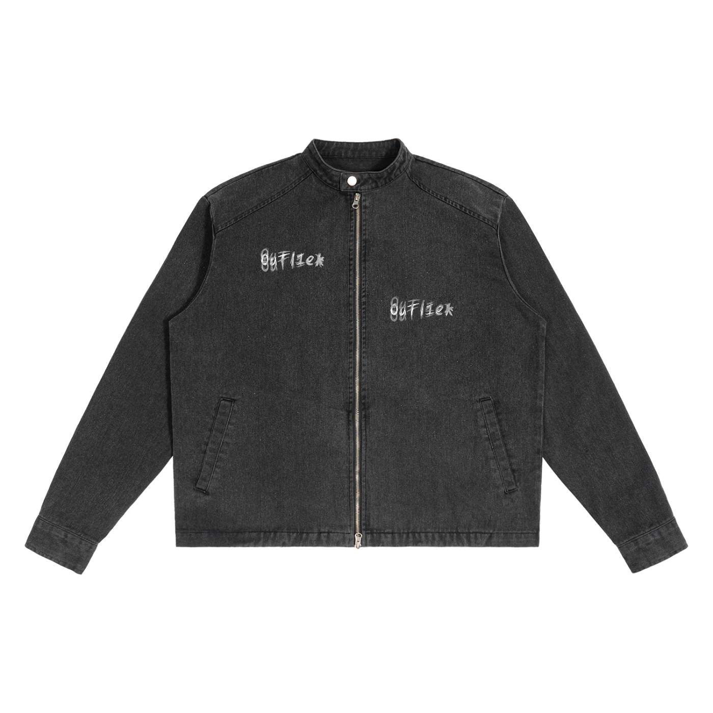 Outlier "Sketch Denim" Jacket (Red Gradient)