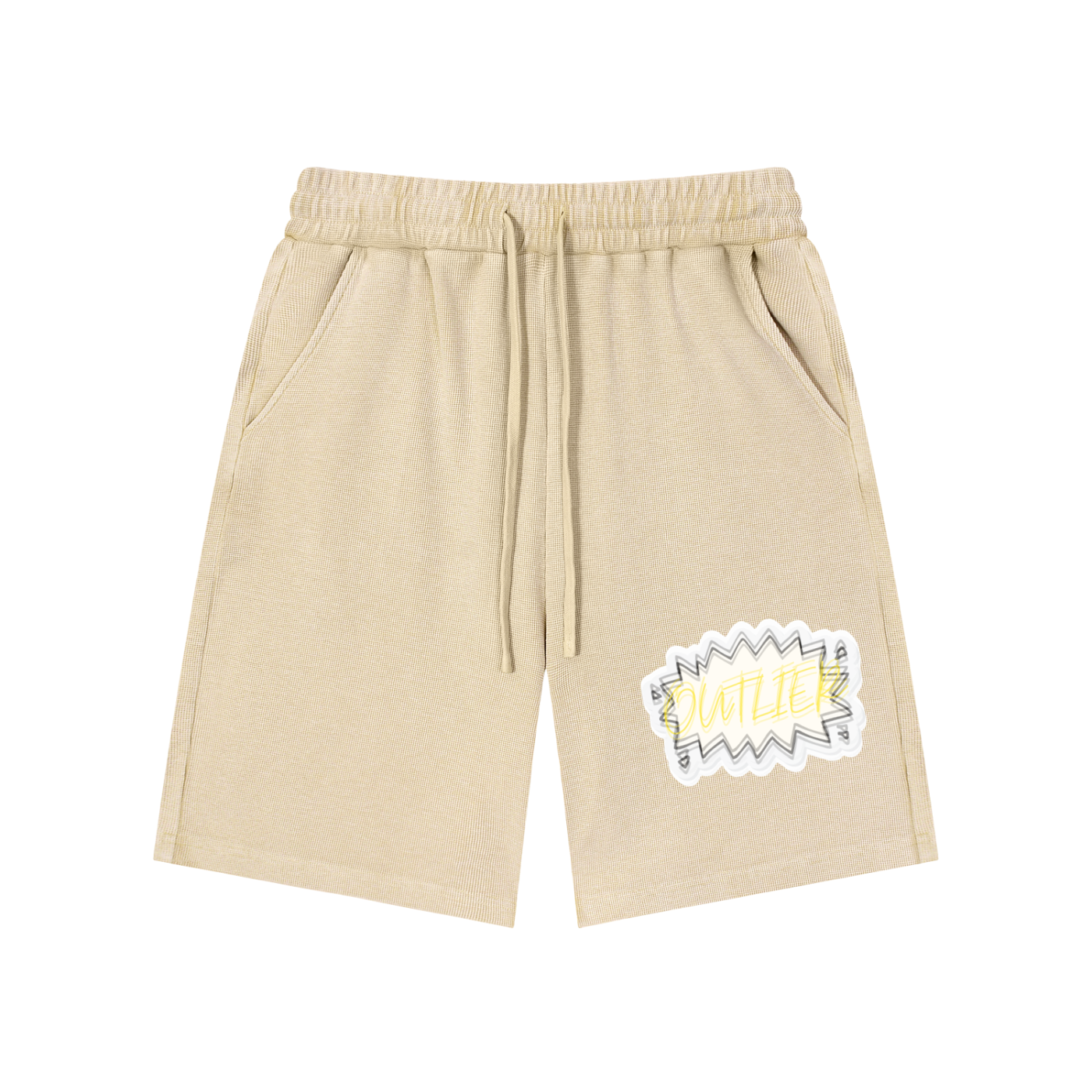 Waffle Knit "OuTlIeR" Sweatsuit Shorts