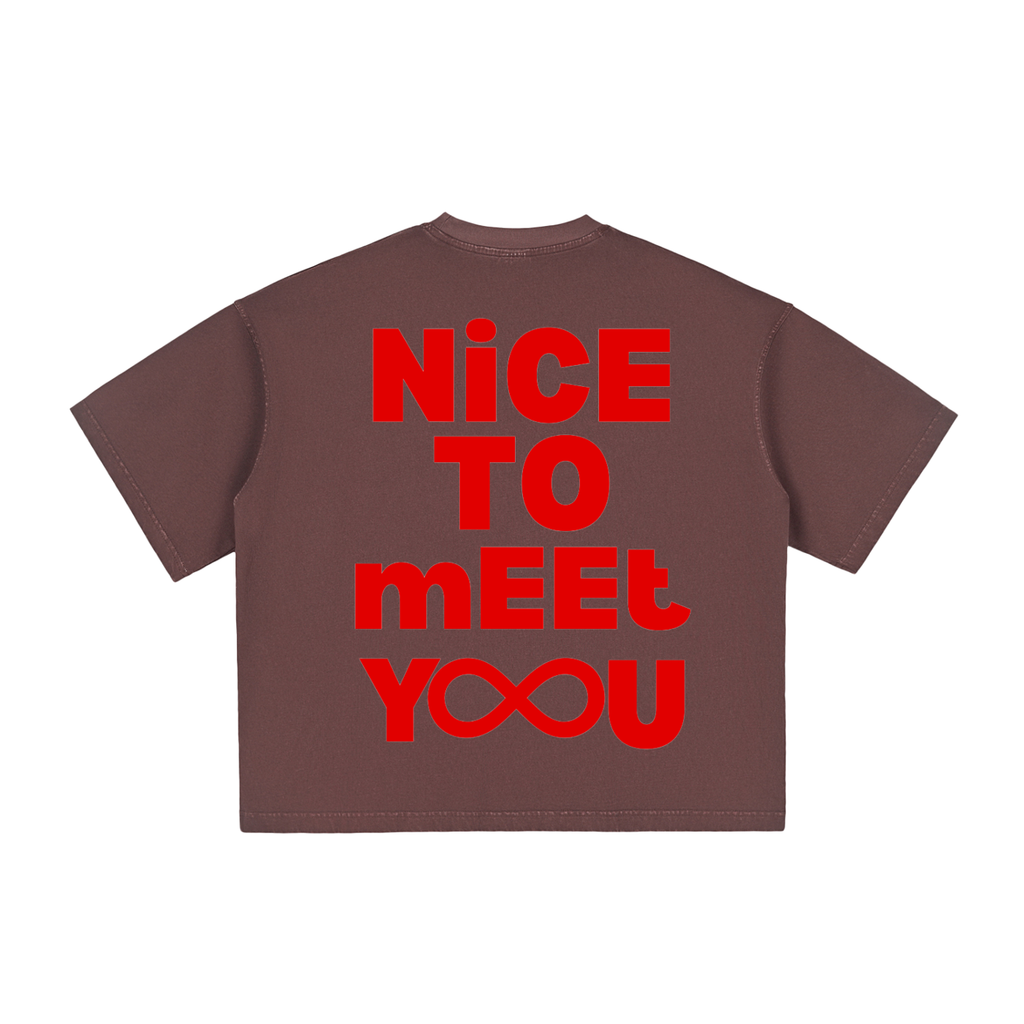 Hello, NiCE TO MEEt YOU (Cropped Tee)