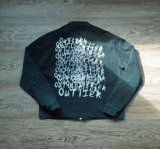 Outlier "Sketch Denim" Jacket (White Gradient)